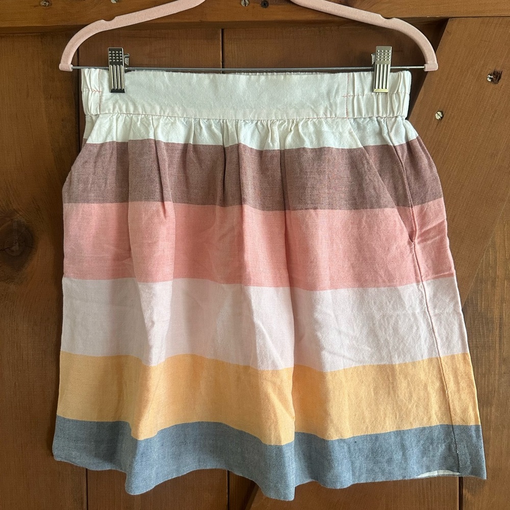 LOFT Pastel Striped Skirt Sz SP